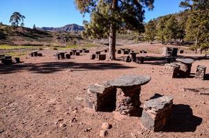 Stone picnic area photo