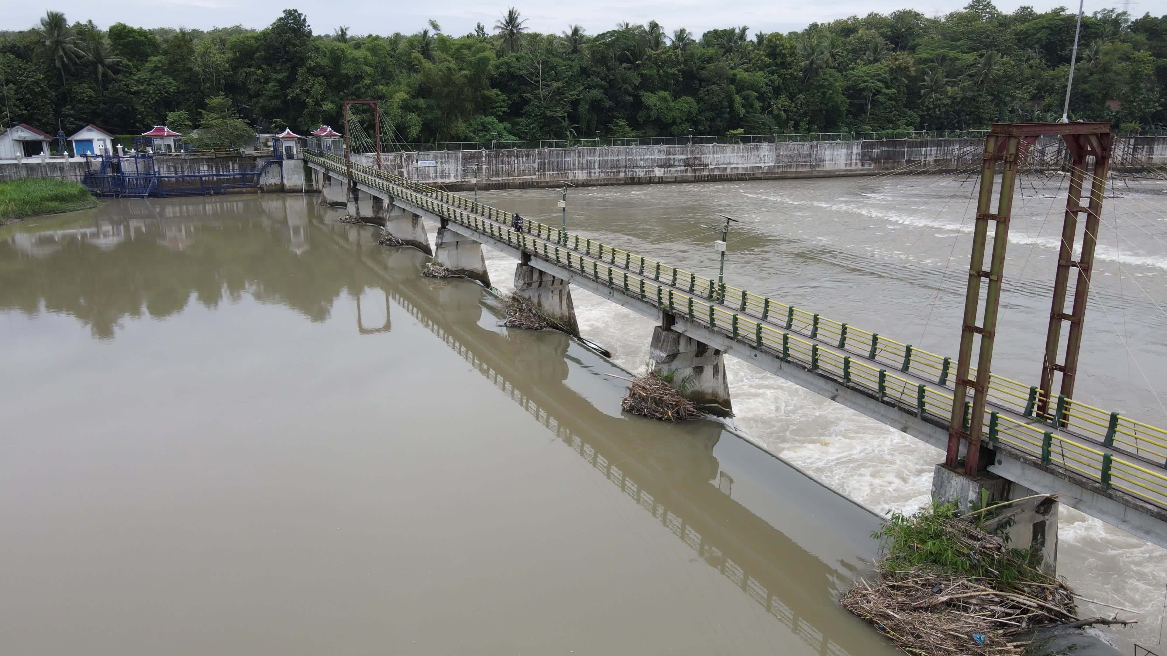 Aerial small dam river in big river Indonesia 21746319 Stock Video at Aerial small dam river in big river Indonesia 21746319 Stock Video at