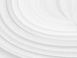 Clean woven beautiful soft fabric abstract smooth curve shape decorative fashion textile white background photo