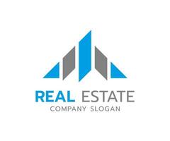 real inmuebles logo diseño para casa, hogar, edificio y propiedad negocio. vector