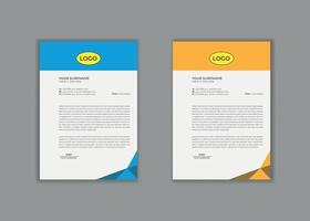 letterhead template, creative Professional modern simple unique corporate minimalist school hospital medical new elegant vector illustrator and clean letterhead design print template.