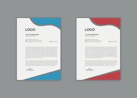 letterhead, letterhead template, letterhead design, vector clean Professional modern simple unique school hospital medical new minimalist elegant vector style modern corporate letterhead template