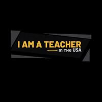 Teachers Day Typography and Minimal T shirt design vector