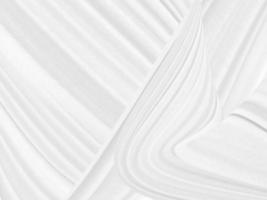 Clean woven fashion textile beautiful soft fabric abstract smooth curve shape decorative white background photo