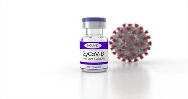 covid 19 coronavirus vaccin Aan wit achtergrond animatie. covid-19 video