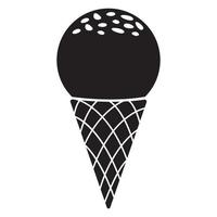 Ice cream vector icon design. Flat icon.