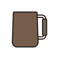Kaffeetasse flaches Design png