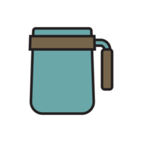 Coffee cup flat design png