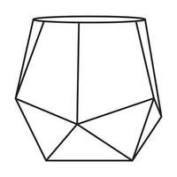 moderno geométrico vaso vector icono diseño. vaso plano icono.