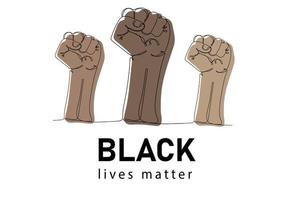 Black lives matter banner vector