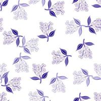 Seamless pattern with decorative flowers. Floral background. Cute plants endless backdrop. vector