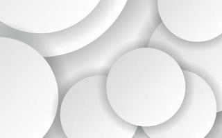 modern dynamic white gray circle shape shadow and light dimension background. eps10 vector