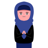 Girl Hijab Muslimah Ramadhan Cartoon png