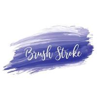 Blue brush stroke watercolor design vector