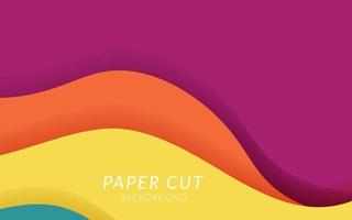 abstract paper cut slime background banner design. vector