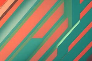 Simple minimalist retro color trendy background abstract colorful wallpaper and backdrop. Artistic digital art 3d rendering element design material. photo