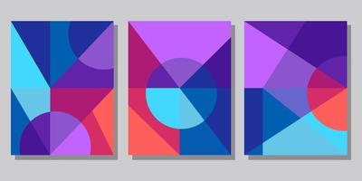 Abstract Bauhaus geometric pattern background vector circle