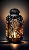 Ramadan Kareem Night lantern. photo