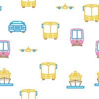 transport transportation car vector seamless pattern