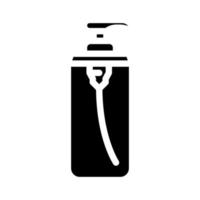 soap dispenser bathroom interior glyph icon vector illustration