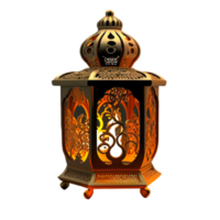 3d Ramadan kareem lampe avec transparent Contexte png