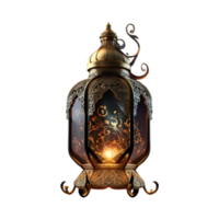 3d Ramadan kareem Lampe mit transparent Hintergrund png