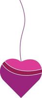 heart hanger for valentine's day vector