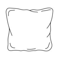 Pillow vector icon.