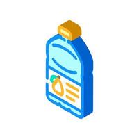bebida jugo el plastico botella isométrica icono vector ilustración