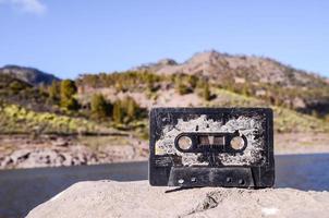 Cassette on the rock photo