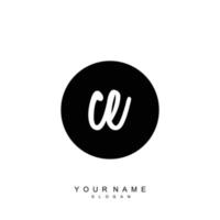 Initial CE Monogram with Grunge Template Design vector