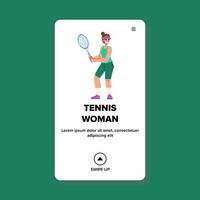 tennis woman vector