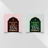 Ramad kareem sale social media post template design vector