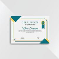 Professional and premium certificate template design vector