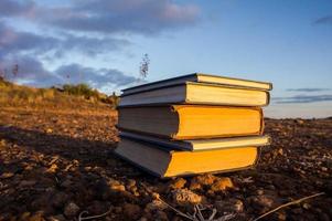 Pile of books photo