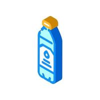 product water plastic bottle isometric icon vector illustration