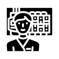 electronics installers repairers glyph icon vector illustration