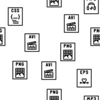 file format document vector seamless pattern