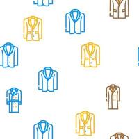 outerwear male clothes vector seamless pattern