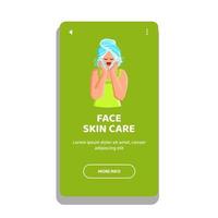 face skin care vector