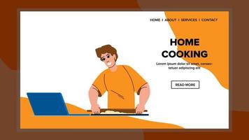 hogar Cocinando vector