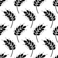 Seamless pattern with wheat ears vector illustration