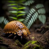 Woodlouse Habitats. AI Generated photo