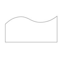 Line Art Abstract Wave Shape vector