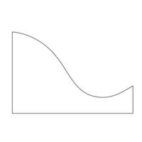 Line Art Abstract Wave Shape vector