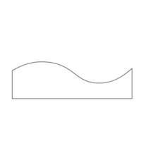 Line Art Abstract Wave Shape vector