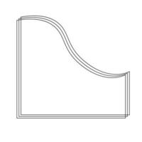 vector monoline ola resumen forma