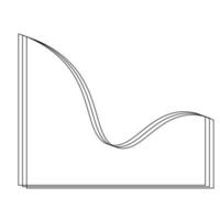 Vector Monoline Wave Abstract Shape