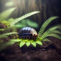 Woodlouse. AI Generated photo