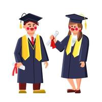 graduation kid vector